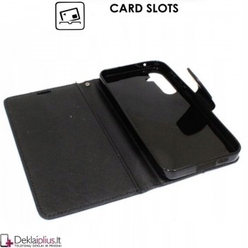 Telone dėklas su skyreliais - juodas (Samsung A35 5G) Telone dėklas su skyreliais - juodas (Samsung A35 5G)